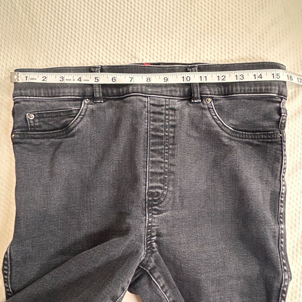 Spanx Jean-ish High Rise Pull On Leggings Faded Black Tall Large - Picture 3 of 7